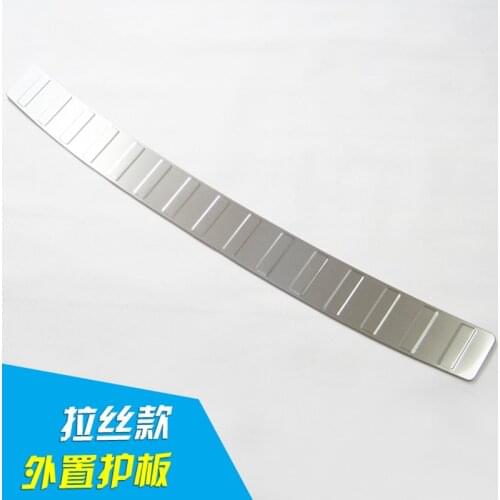 For Passat B7 2012-2017 Car styling 304 stainless steel Rear bumper Protector Sill