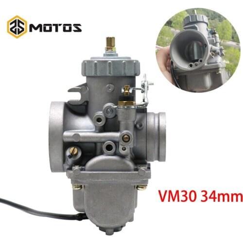 ZS MOTOS Carb VM30 34mm Universal Carburetor For VM30 34mm Carburetor Manu Carb Motorcycle ATV UTV Replacement 125cc 150cc 200cc