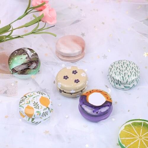 1/12Pcs NEW Mini Elegant Flower Tin Box DIY Candle Jar Balm Round Empty Iron Box Portable Lipstick Zipper Cream Storage Box