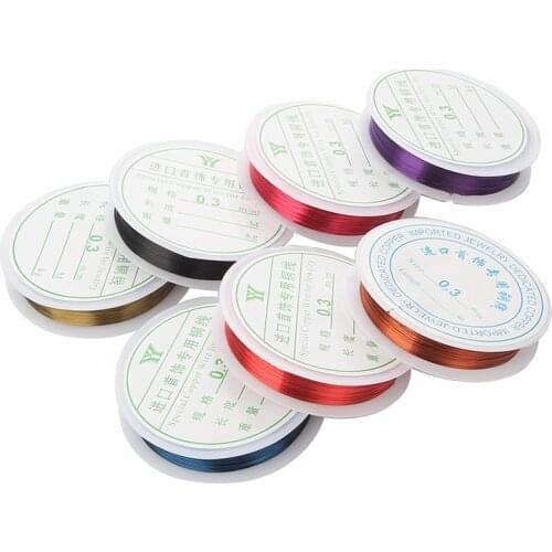 1 Roll 0.3-0.4mm Copper Wire High Quality Color Preserving Beading Cord String Findings DIY String For Jewelry Making Supplies