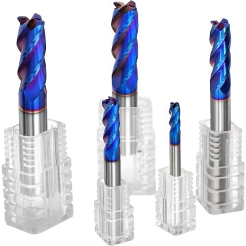 1pc 4 Blade HRC70 Diameter 1MM-12MM Standard Carbide Endmills Tungsten Steel Milling Cutter CNC Machine Cutting Tool End Mill