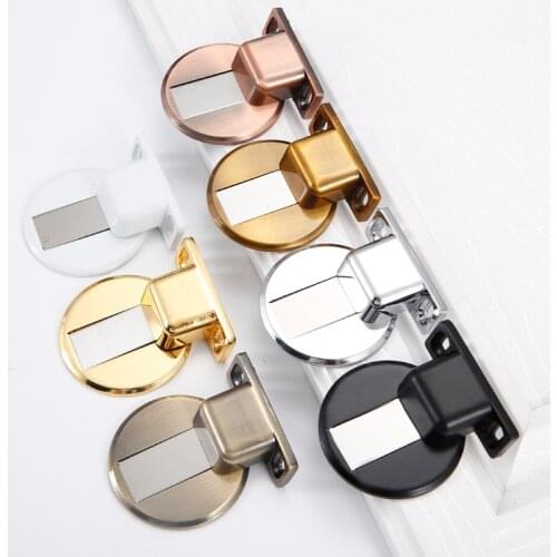 1PCS Magnetic suction Door Stops Nail-free Hidden Door Stopper Buffer Catch Floor Mute Holders Furniture Hardware Accessories
