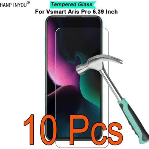 10 Pcs/Lot For Vsmart Aris Pro 6.39" 9H Hardness 2.5D Toughened Tempered Glass Film Screen Protector Protect Guard