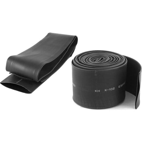 2Pcs 4M/1M Polyolefin Heat Shrinkable Tube Sleeving 2:1 Shrink Ratio Dia 30mm /50mm