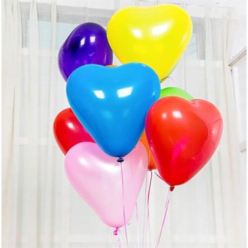 20/50pcs Pink White Red Love Heart Shaped Latex Balloons Wedding Helium Valentines Day Gifts Birthday Party Inflatable Balloons