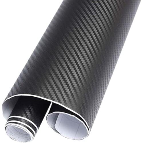 40CM*200CM 3D Carbon Fiber Vinyl Wrap Roll Film Decal Car Home Wallpaper Black