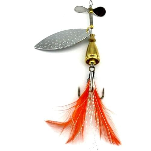 5pcs Spoon Fishing Lure Spinnerbait 8.4cm 13g Sequin Metal Pike Bass Spinner Bait Isca Artificial Hook Fishing Tackle (SP158)