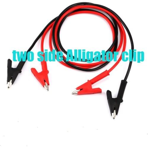 Free shipping 10PC 1M Alligator clip plug test leads 100cm stackable banana plug testing cable high voltage test cable 1M