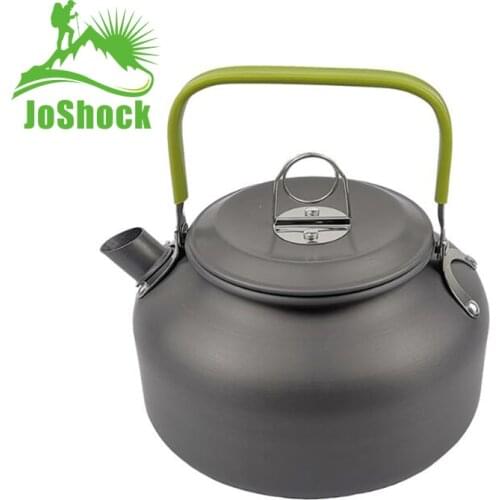 Joshock Outdoor Cooking Camping Boil Water Kettle Aluminum Alloy Outdoor Teapot Water Kettle Pot Coffee Pot Picnic Tableware