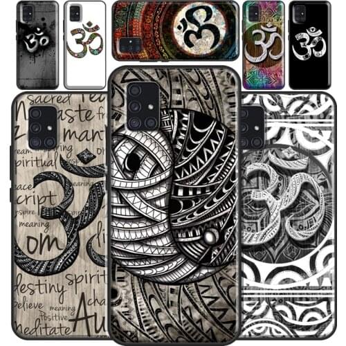 Aum om Namaste Symbol Zen Yoga Case For Samsung Galaxy A21S A20e M21 M31 A11 A10 A40 A7 2018 A51 A71 A50 A70 Coque