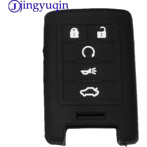Jingyuqin New Remote Car Key Case Cover 5 Buttons for Cadillac SLS CTS ATS CTS SRX XTS Seville Escalade Smart Key