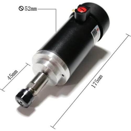 CNC DC48V 400W Spindle Motor 0.34NM Air Cooling ER11 for DIY PCB Drilling New 1 Year Warranty Free Technical Support