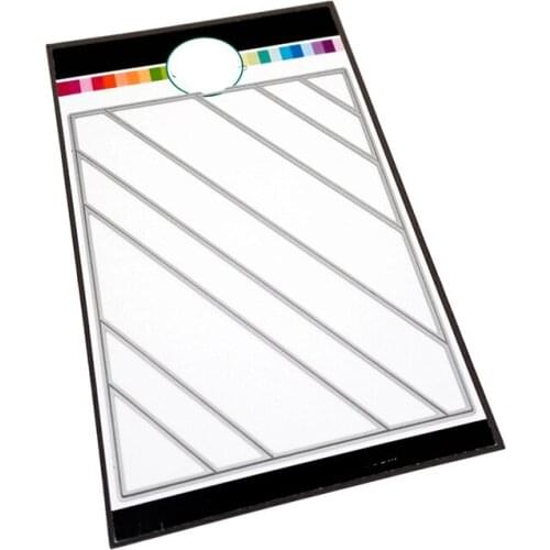 Diagonal Background New Arrival 2021 Cutting Dies Scrapbook Diary Decoration Stencil Ebossing Template DIY Greeting Card