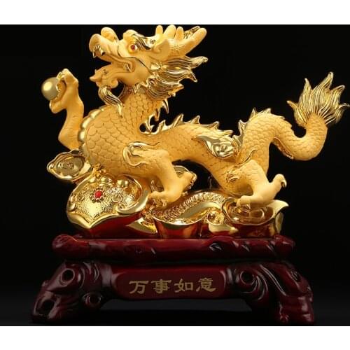 Dragon Zodiac Chinese Home Furnishing living room feng shui lucky decoration