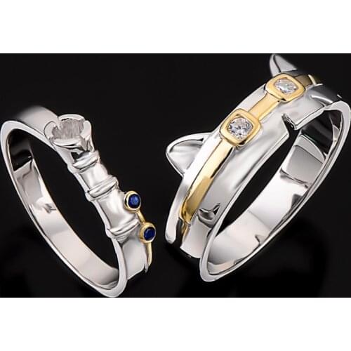 LoL Heroes Master Couples Lovers Rings Tristana Teemo Rings The Megling Gunner Game Jewelry