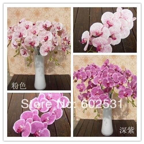 SPR Artificial Fabric Phalaenopsis Butterfly Moth Orchid Bouquet Home Decoration 4 Colors Available