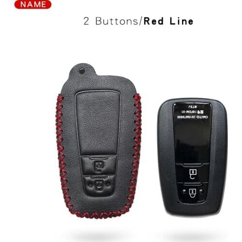 Leather Car Key Cover Case For Toyota Chr Camry 2018 2019 Prado Aygo Highlander Auris RAV4 Hilux Land Cruisr lj73 Accessories