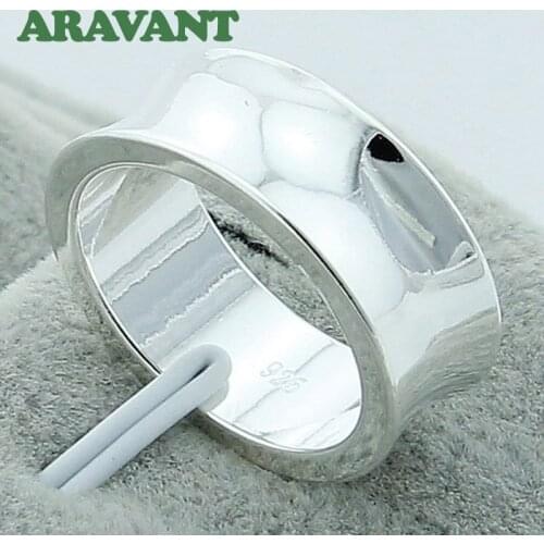 New Arrival 925 Silver Minimalist Round Geometric Rings For Women Anniversary Party Fashion Jewelry Accessories