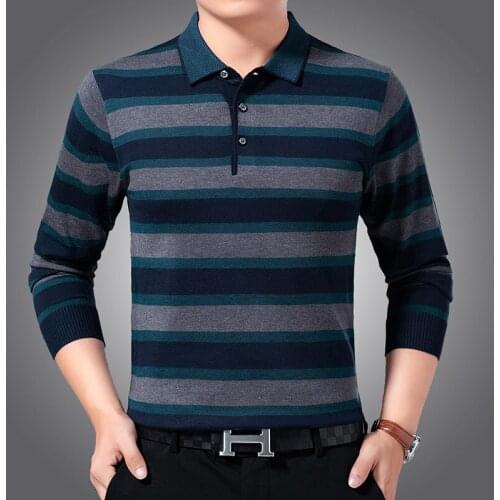 New Fashion Brand Sweater For Mens Pullovers Korean Collar Slim Fit Jumpers Knitwear Autumn Turndown Style Casual Clothing Male