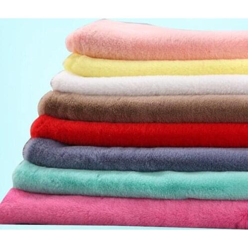 160cm*50cm Imitation Rex Rabbit Hair Fur Plush Fabric Pillow Doll Coat Vest Stage Cosplay DIY Newborn Photographic