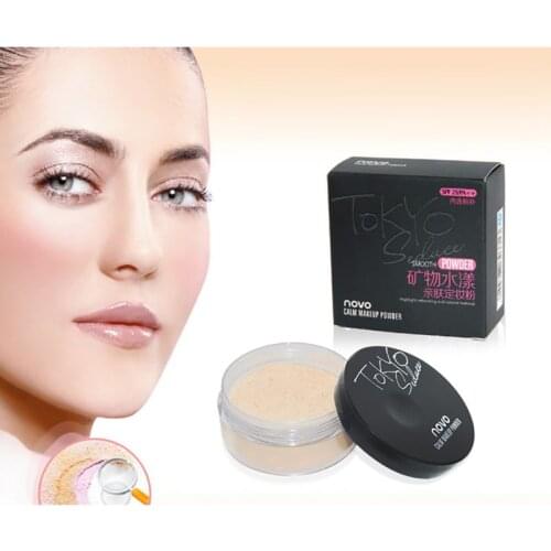 Makeup Powder 4 Colors Loose Powder Face Makeup Waterproof Long Lasting Oil Control Loose Powder Skin Finish Powder
