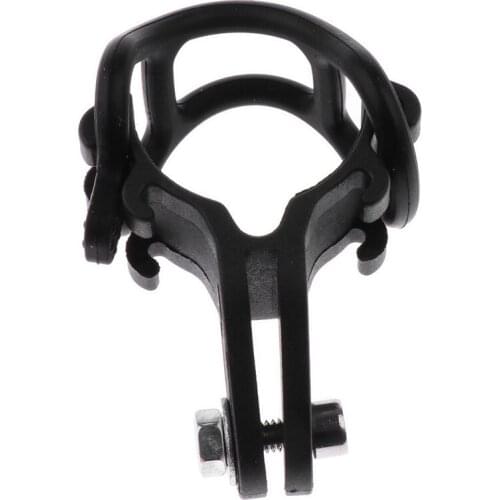 Adjustable Bike Bicycle Silicone Band Flashlight LED Headlight Holder Black