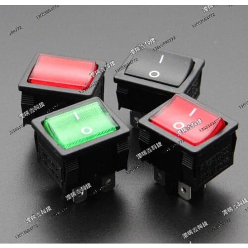 [SA]Power switch Taiwan New SCI -way rocker switch legs in black square Rocker Switch R13-33A 4P2T--50pcs/lot