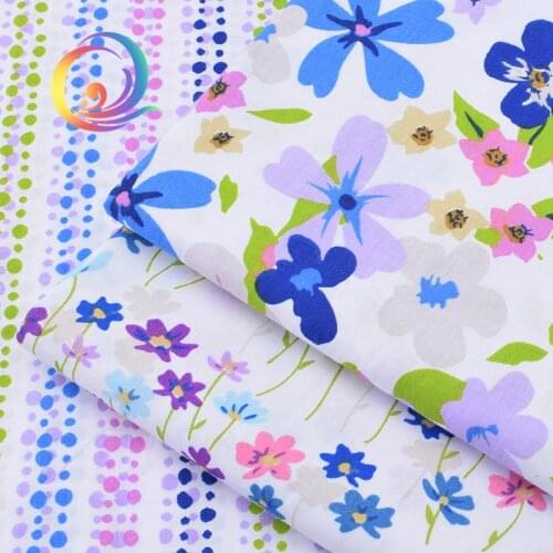 Haisen,Flower series,Print Twill Cotton Fabric,DIY Quilting Sewing For Baby&Child Sheet,Pillow,Cushion,cloth Material Half Meter
