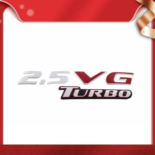 Turbo 2.5 VG turbo for car Hood Fender trunk Rear Bonnet Nameplate Decal Emblem Badge Sticker