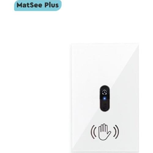 Smart Infrared Motion Sensor Light Switch Glass Screen Panel No Touch Contactless Control Wall Light Switch With LED Indication