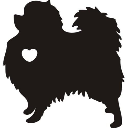 JuYouHui Exterior Accessories Decal Car Stickers DecorI Love My Pomeranian Dog Animal Sticker Creative Motorcycle Decal