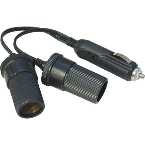 1 male in to 2 female output 12v 24v 120w Offroad Car truck trailer ATV Boat Cigarette lighter Socket splitter adapter converter