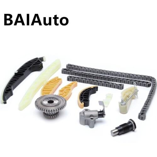 13PCS Timing Chain Tensioner Guide Raile Kit Set For Audi A4 A6 VW Jetta Passat Skoda Seat 2.0T 06K109467K 06H109467N 06H109507N