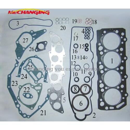 4D55T For FORD RANGER 2/4WD D And BRONCO II TD Engine Rebuilding Kits Engine Parts Full Set Engine Gasket MD997233