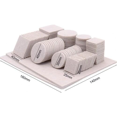 98Pcs Self Adhesive Furniture Leg Rug Anti Scratch Floor Protectors Chair Table Foot Covers Anti Slip Furniture Chair Leg Caps