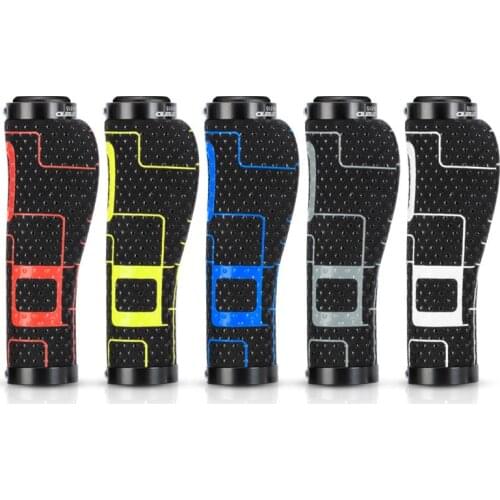 Bicycle Accessories Mountain Bike with Locking Microfiber Flat Grip Mtb Grips Bicycle Silicone Grip Cover Bicycle Parts