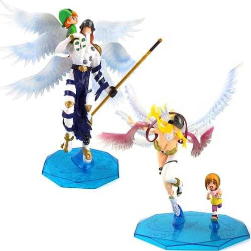 Anime Adventure Angemon Angewomon Figure Takaishi Takeru Yagami Hikari PVC Action Figure Collectible Model Toy