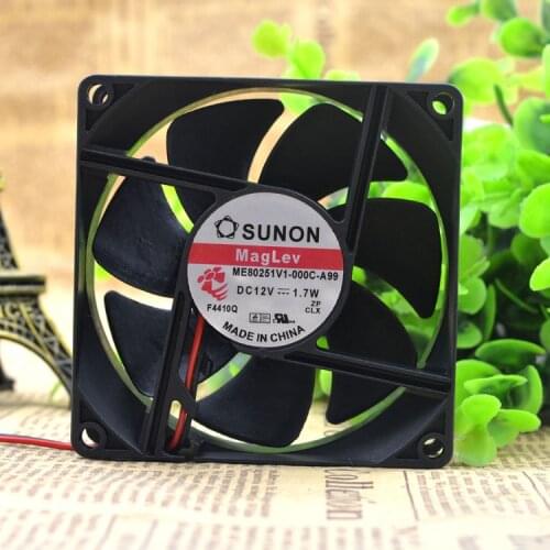 SUNON ME80251V1-000C-A99 12V 1.7W 8CM 8025 Silent Cooling Fan