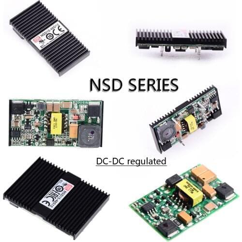 NSD05/10/15 -12S3/12S5/12S9/12S12/12S15/48S3/48S5/48S9/48S12/48S15 DC-DC Regulated Single output Meanwell Powersupply 4:1 wide