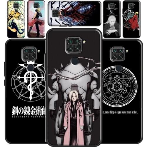 Fullmetal Alchemist Edward Elric For Redmi Note 10 Pro Case For Redmi Note 9 8 Pro 7 8T 9S Cover For Redmi 9 9C 9A 9T 7A 8A