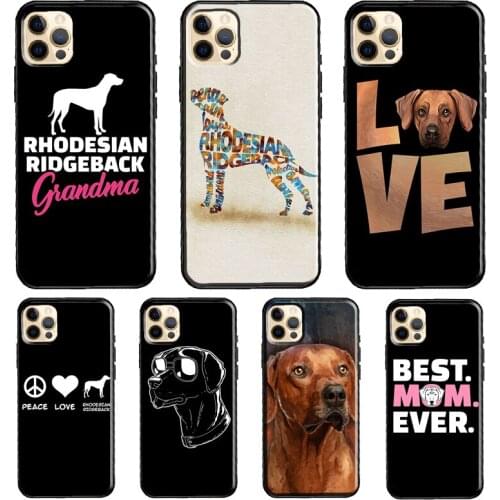 Rhodesian Ridgeback Dog Silicone Case For iPhone XR X XS MAX SE 2020 6S 7 8 Plus 12 Mini 11 Pro Max Shell Cover