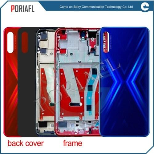 For honor 9X back cover Battery Cover Back Housing Door with Front Bezel Frame For honor 9X Frame / back cover