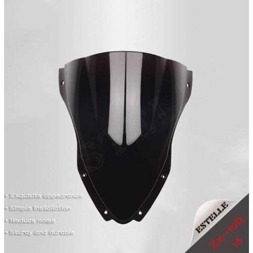 For Kawasaki ZX-10R ZX-10R2016 2016 Motorcycle High Quality Windshield Windscreen Black Screen and Transparent
