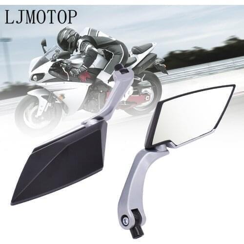For Suzuki GSR750 GSX S750 R 600 750 SFV SV 650 RM125 Motorcycle Rearview Mirror 8mm 10mm Moped Handlebar Motorbike Side Mirrors