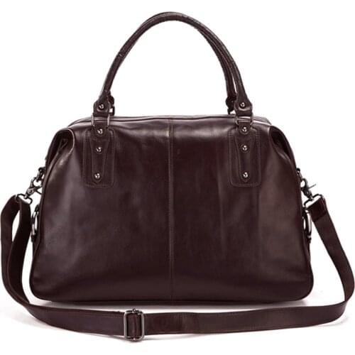 Luxury Genuine Leather Travel Bag Men luggage bag for travel Real leather Duffle Bag men weekend bag overnight big shoulder