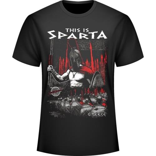 This Is Sparta. Molon Labe. Fashion Design Greece Warrior T-Shirt. Summer Cotton Short Sleeve O-Neck Mens T Shirt New S-3XL