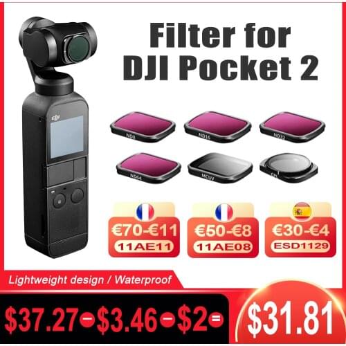 Dji pocket 2 filter Handheld Gimbal Camera Lens Filt CPL/MCUV/ND 4 6 PL Filters Kit DJI osmo POCKET 2 Camera Gimbal Accessories