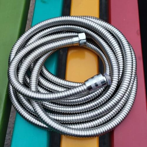 3m/4m/5m Flexible Shower Hose 304 Stainless Steel High Quality Faucet Hose Thick Silicone Pipe Spring Tube Bathroom Accessories