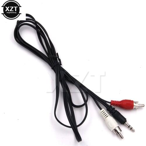 Hot sale Mini 3.5mm Plug Jack to 2 RCA Male Music Stereo Audio Y adapter Adaptor Cable AUX for Mp3 Phone TV Sound Speaker