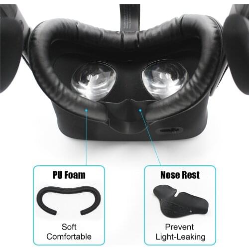 PU Leather Eye Mask Bottom Foam Pad for Oculus Rift VR Headset Eye Mask Bottom Support Nose Support Accessories for Oculus Rift